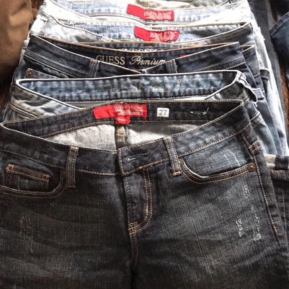 guess,armani, bebe,seven,sang Denim - Guess jeans size 26,27, Armani Jeans size 4